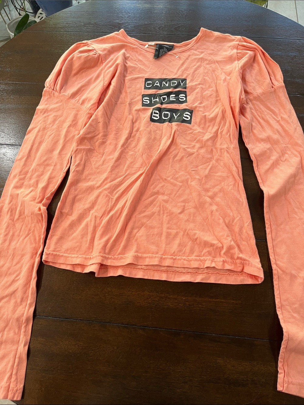Smashing Grandpa Coral Long-Sleeve Graphic Top size 2 (M)